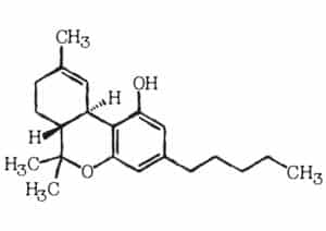 Molécule de THC 